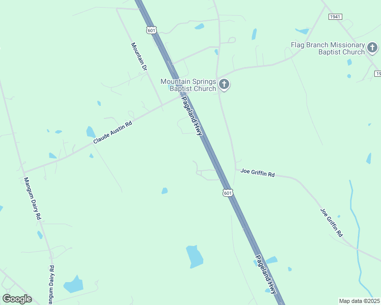 map of restaurants, bars, coffee shops, grocery stores, and more near Highway 601 North in Chesterfield County