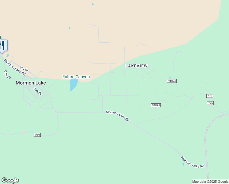 map of restaurants, bars, coffee shops, grocery stores, and more near 127 High Point Drive in Mormon Lake