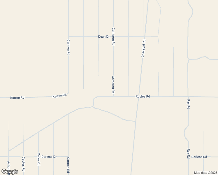 map of restaurants, bars, coffee shops, grocery stores, and more near 10942 Cameron Road in Yucca