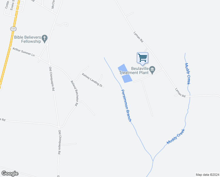 map of restaurants, bars, coffee shops, grocery stores, and more near Pasture Branch Road in Beulaville