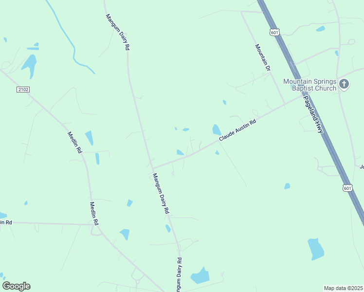 map of restaurants, bars, coffee shops, grocery stores, and more near 1801 Claude Austin Road in Monroe
