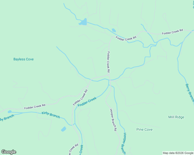 map of restaurants, bars, coffee shops, grocery stores, and more near Fodder Creek Road in Hiawassee