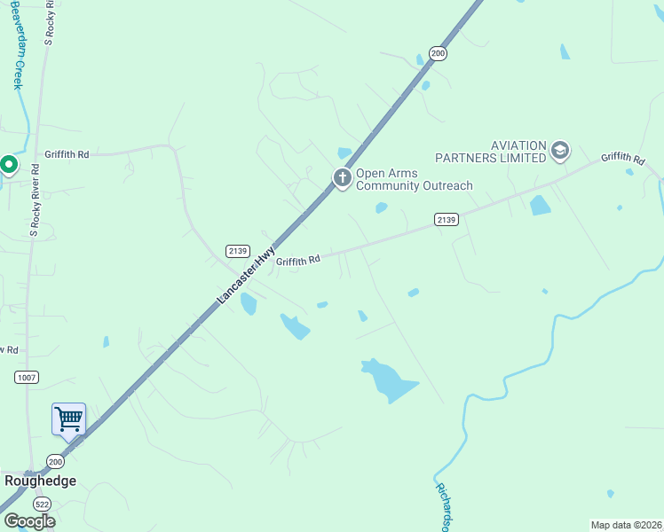 map of restaurants, bars, coffee shops, grocery stores, and more near 5615 Griffith Road in Monroe