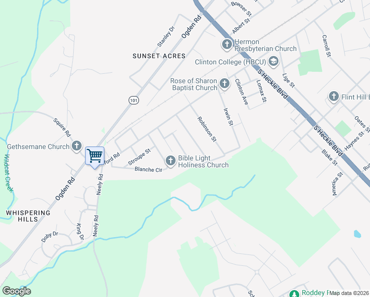 map of restaurants, bars, coffee shops, grocery stores, and more near 253 Cornelius Street in Rock Hill