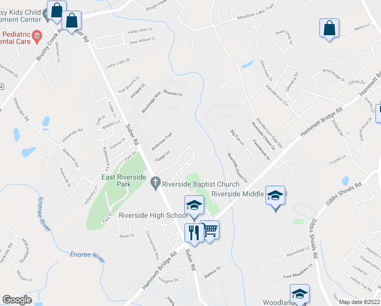 map of restaurants, bars, coffee shops, grocery stores, and more near 145 Gr-Pd-51 in Greer