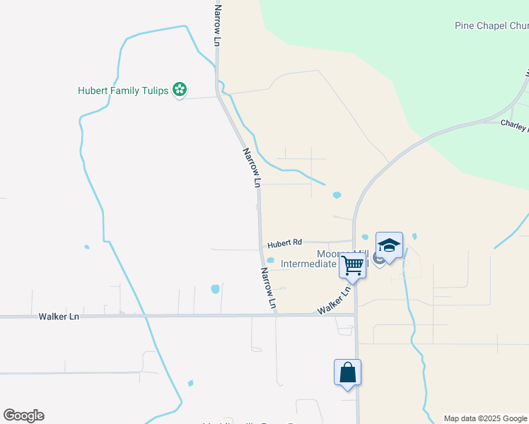 map of restaurants, bars, coffee shops, grocery stores, and more near 247 Narrow Lane in New Market