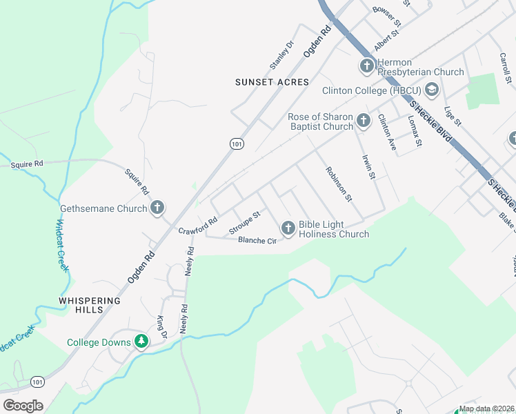 map of restaurants, bars, coffee shops, grocery stores, and more near 1442 Stroupe Street in Rock Hill