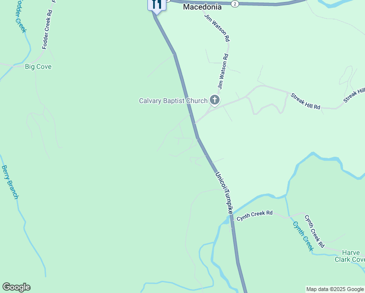 map of restaurants, bars, coffee shops, grocery stores, and more near 2724 Clairys Lane in Hiawassee