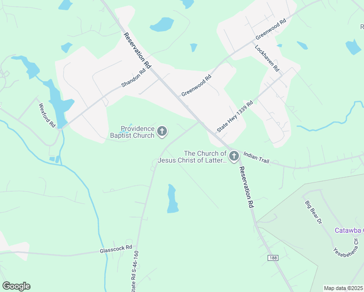 map of restaurants, bars, coffee shops, grocery stores, and more near 1934 Old Friendship Road in Rock Hill