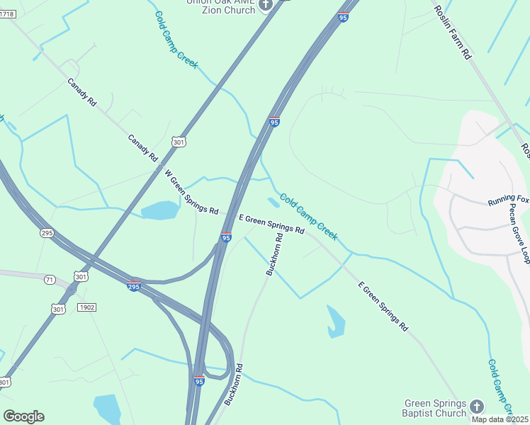 map of restaurants, bars, coffee shops, grocery stores, and more near 57 Buckhorn Road in Parkton