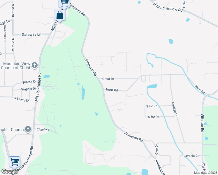 map of restaurants, bars, coffee shops, grocery stores, and more near 911 Hurtt Road in Chickamauga