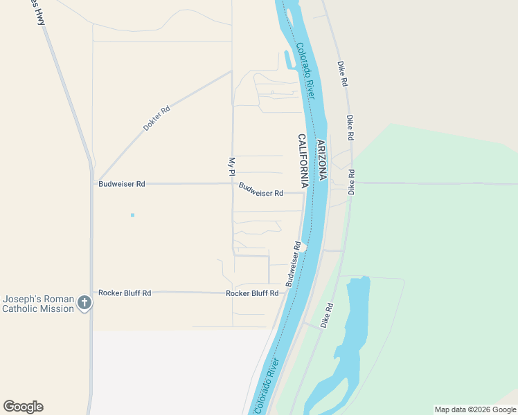 map of restaurants, bars, coffee shops, grocery stores, and more near 4526 South My Place Road in Needles