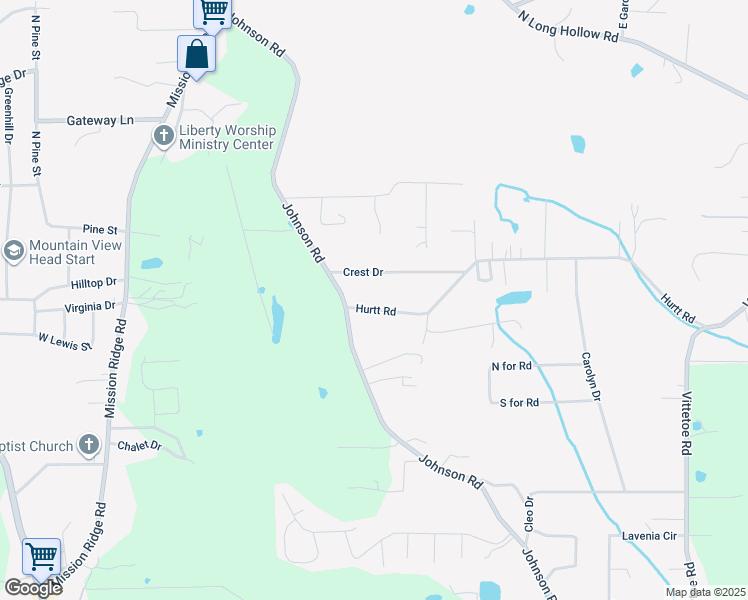 map of restaurants, bars, coffee shops, grocery stores, and more near 911 Hurtt Road in Chickamauga
