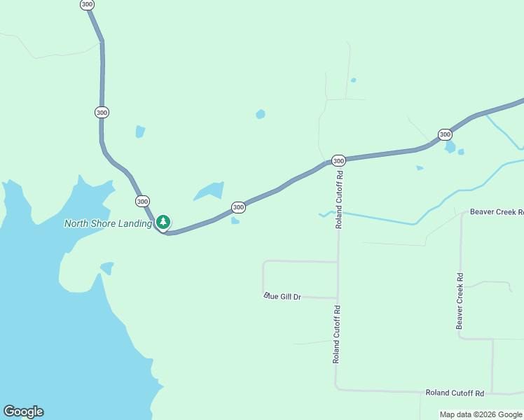map of restaurants, bars, coffee shops, grocery stores, and more near 26103 Arkansas 300 in Roland