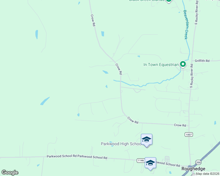 map of restaurants, bars, coffee shops, grocery stores, and more near 3523 Crow Road in Monroe