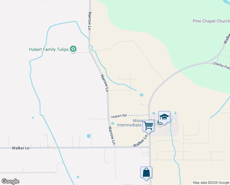 map of restaurants, bars, coffee shops, grocery stores, and more near 105 Narrow Lane in New Market