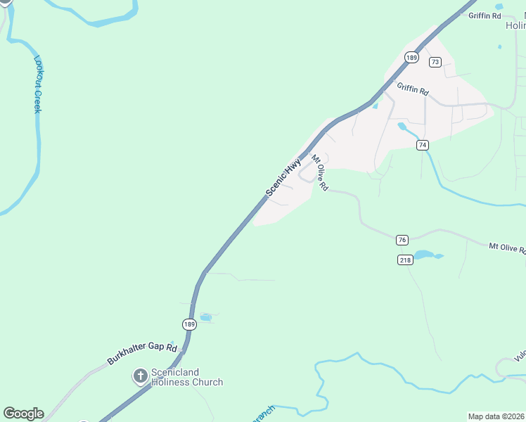 map of restaurants, bars, coffee shops, grocery stores, and more near 8428 Scenic Highway in Rising Fawn