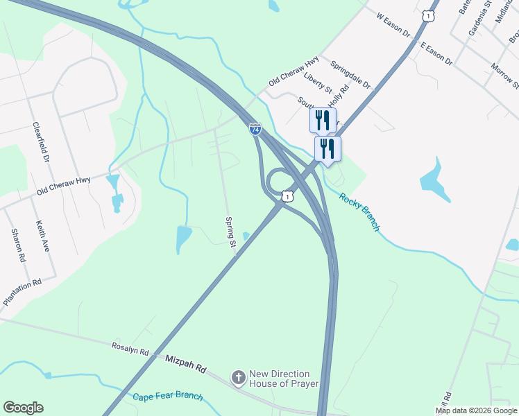 map of restaurants, bars, coffee shops, grocery stores, and more near Andrew Jackson Highway in Richmond