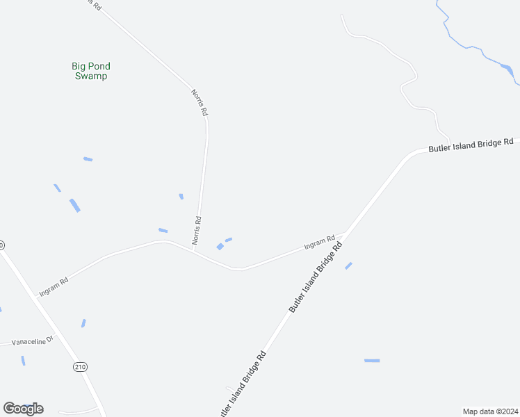 map of restaurants, bars, coffee shops, grocery stores, and more near 10929 Norris Road in Roseboro