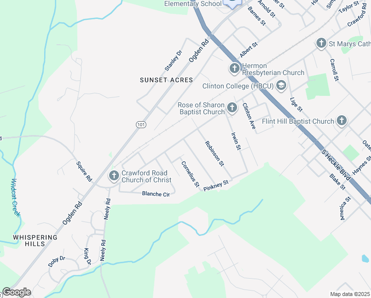 map of restaurants, bars, coffee shops, grocery stores, and more near 210 Booker Washington Street in Rock Hill