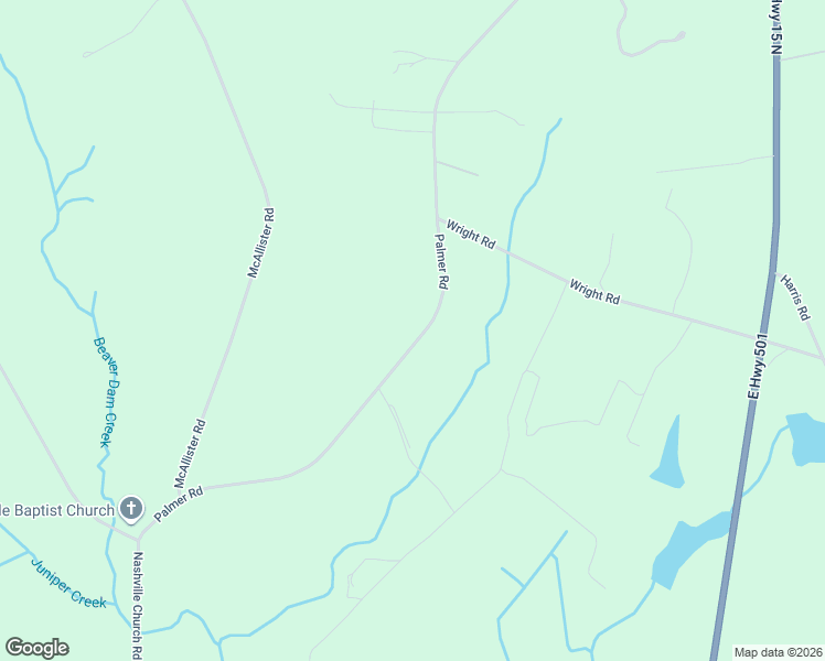 map of restaurants, bars, coffee shops, grocery stores, and more near 15841 Palmer Road in Wagram