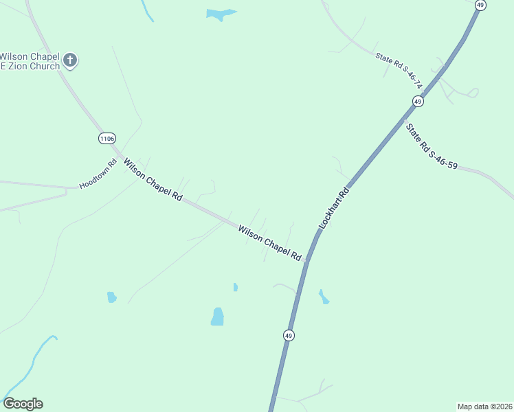 map of restaurants, bars, coffee shops, grocery stores, and more near 3724 Wilson Chapel Road in Sharon