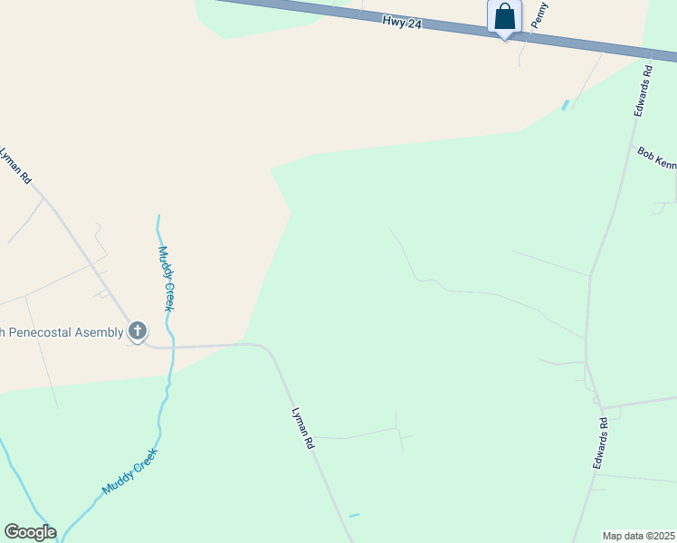 map of restaurants, bars, coffee shops, grocery stores, and more near 1801 Off in Beulaville