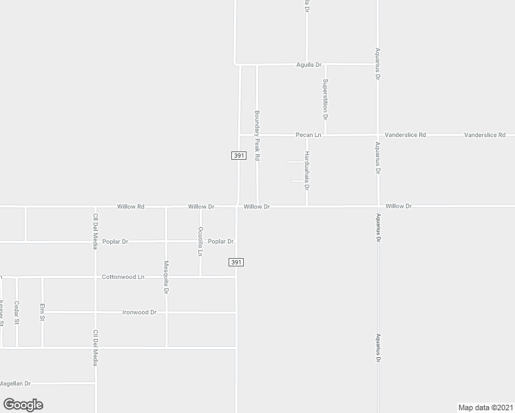 map of restaurants, bars, coffee shops, grocery stores, and more near Willow Drive in Mohave Valley