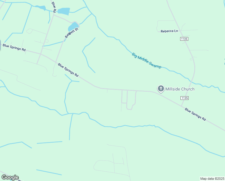 map of restaurants, bars, coffee shops, grocery stores, and more near 4013 Blue Springs Road in Red Springs