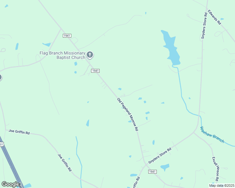 map of restaurants, bars, coffee shops, grocery stores, and more near 2819 Old Pageland Monroe Road in Monroe