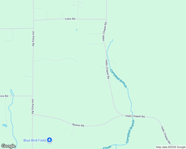 map of restaurants, bars, coffee shops, grocery stores, and more near 1498 Halls Chapel Road in Crandall