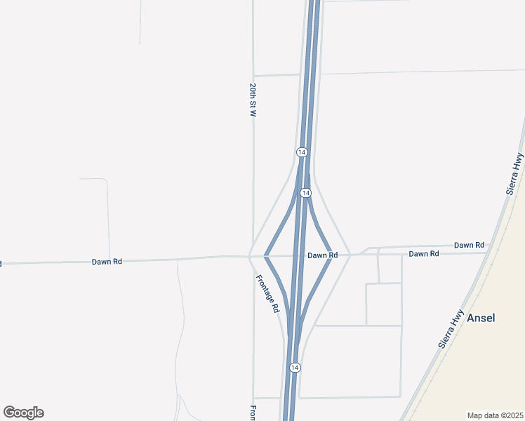 map of restaurants, bars, coffee shops, grocery stores, and more near California 14 in Rosamond