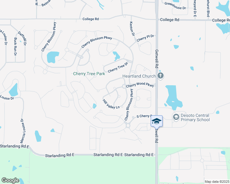 map of restaurants, bars, coffee shops, grocery stores, and more near 2646 Valley Crest Cove in Southaven