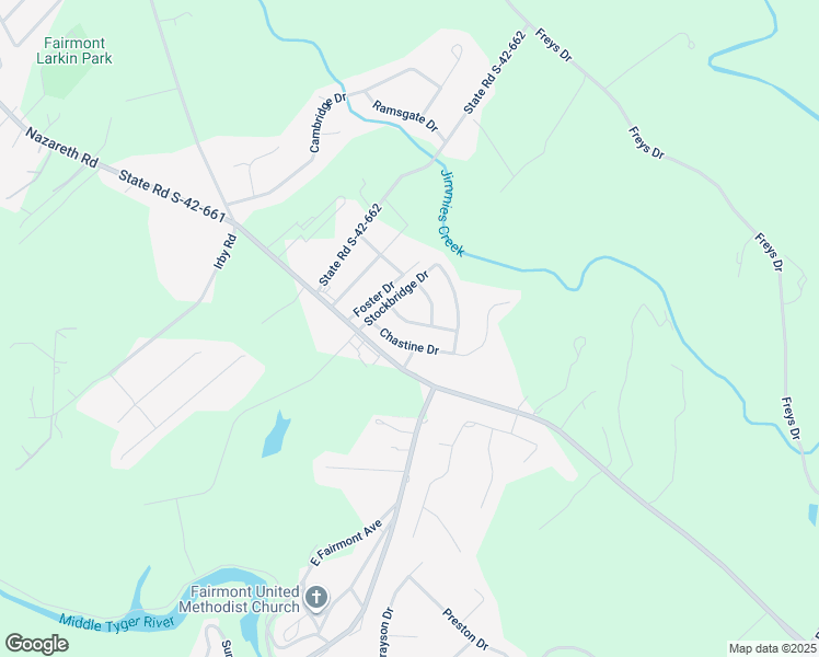map of restaurants, bars, coffee shops, grocery stores, and more near 422 Bentridge Drive in Spartanburg