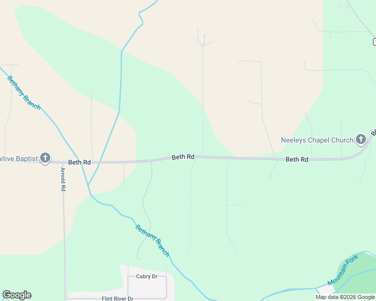 map of restaurants, bars, coffee shops, grocery stores, and more near 585 Beth Road in New Market