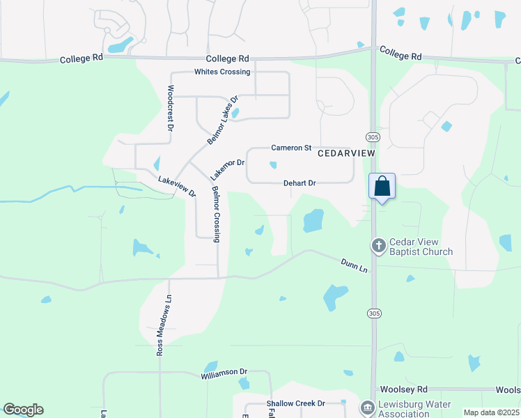 map of restaurants, bars, coffee shops, grocery stores, and more near 8728 Dunn Lane in Olive Branch