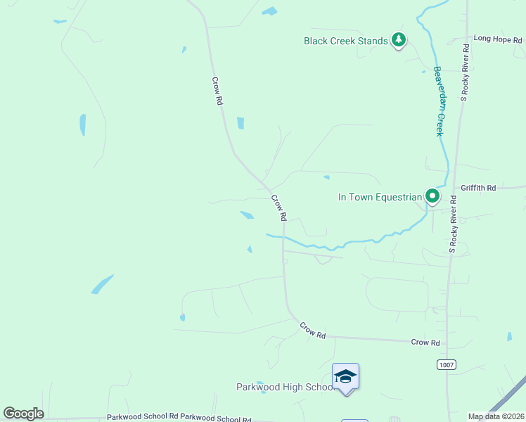 map of restaurants, bars, coffee shops, grocery stores, and more near 3605 Crow Road in Monroe