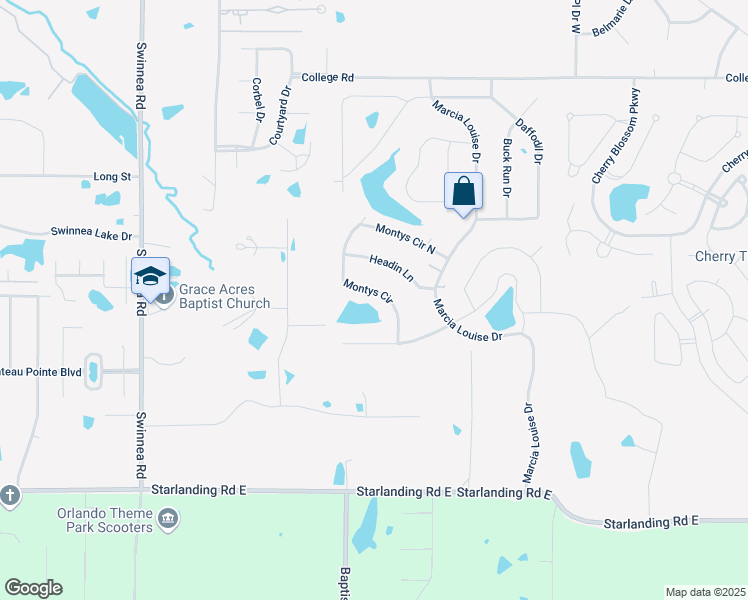 map of restaurants, bars, coffee shops, grocery stores, and more near 1563 Montys Circle in Southaven