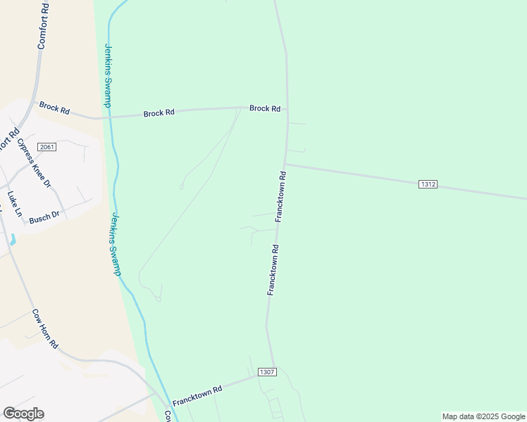 map of restaurants, bars, coffee shops, grocery stores, and more near 543 Francktown Road in Richlands