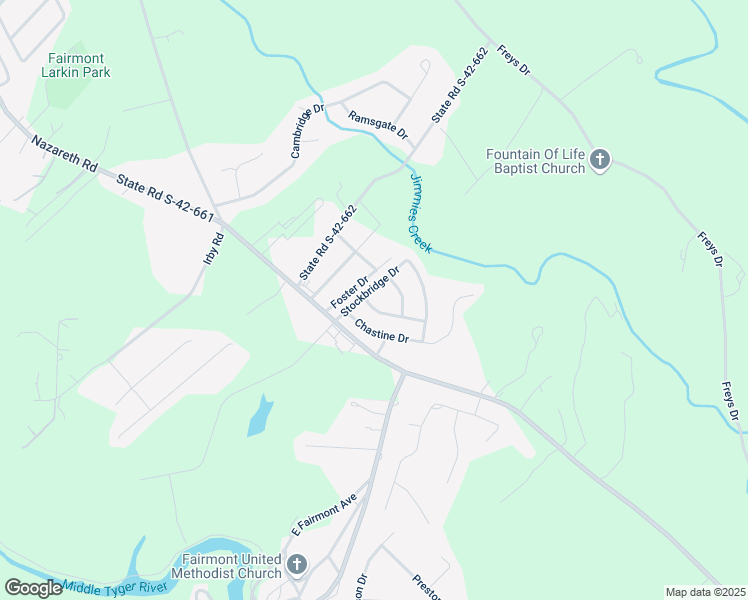 map of restaurants, bars, coffee shops, grocery stores, and more near 407 Bentridge Drive in Spartanburg