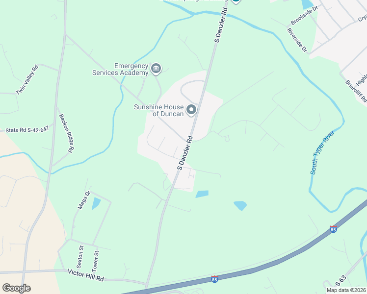 map of restaurants, bars, coffee shops, grocery stores, and more near 308 Dustin Reid Court in Duncan