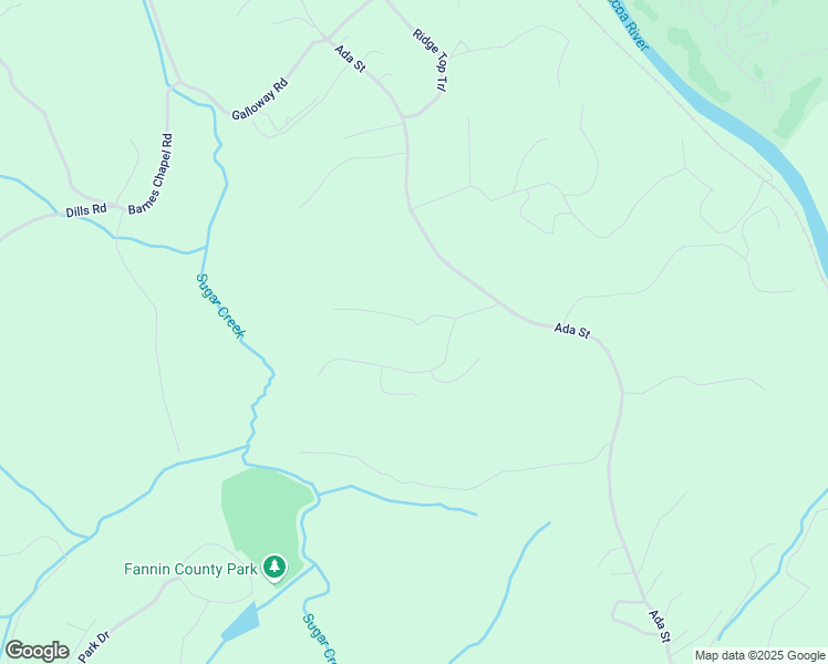 map of restaurants, bars, coffee shops, grocery stores, and more near 11 Windy Valley Trail in Fannin County