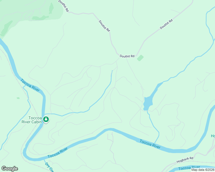 map of restaurants, bars, coffee shops, grocery stores, and more near 16 Toccoa Ridge Road in Mineral Bluff