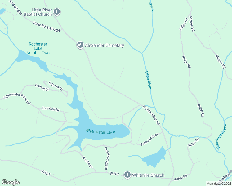 map of restaurants, bars, coffee shops, grocery stores, and more near 370 North Little River Road in Salem