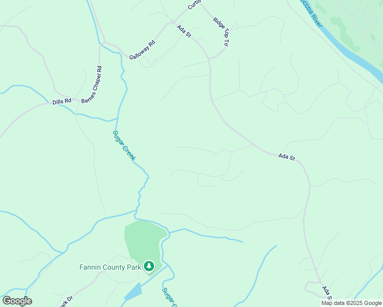 map of restaurants, bars, coffee shops, grocery stores, and more near 193 Windy Valley Trail in Fannin County
