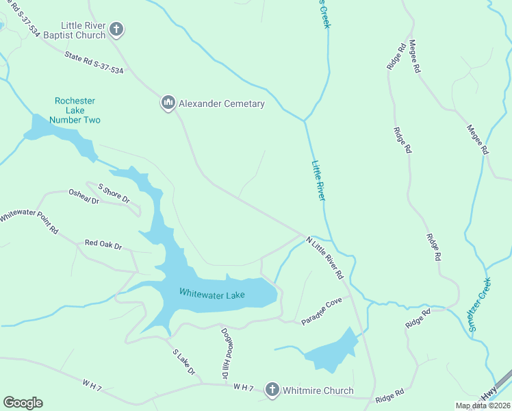 map of restaurants, bars, coffee shops, grocery stores, and more near 370 North Little River Road in Salem