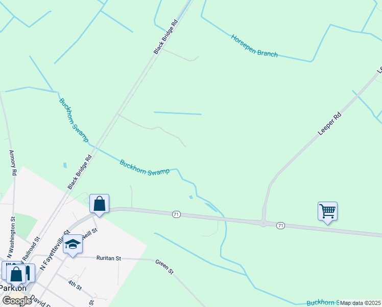 map of restaurants, bars, coffee shops, grocery stores, and more near in Parkton
