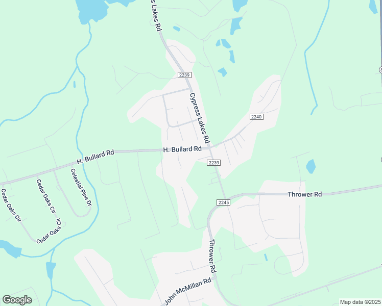 map of restaurants, bars, coffee shops, grocery stores, and more near 2536 H. Bullard Road in Hope Mills