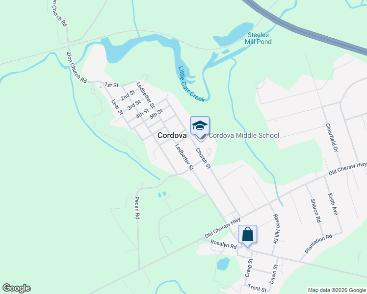 map of restaurants, bars, coffee shops, grocery stores, and more near 108 School Street in Rockingham