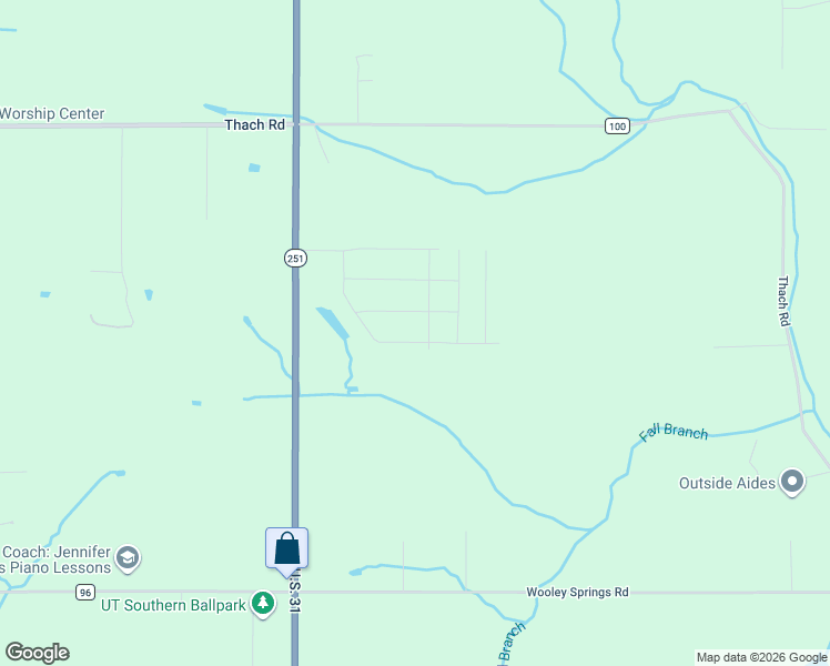 map of restaurants, bars, coffee shops, grocery stores, and more near 28297 Hinton Lane in Toney